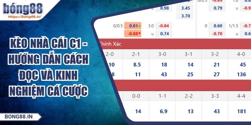 Kèo Nhà Cái C1 - Hướng Dẫn Cách Đọc Và Kinh Nghiệm Cá Cược 7 Kèo Nhà Cái C1 - Hướng Dẫn Cách Đọc Và Kinh Nghiệm Cá Cược